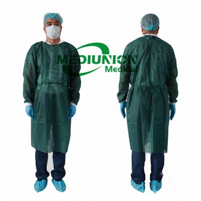 Disposable Medical isolation gown Non Woven Protective Clothing