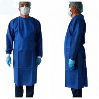 Disposable medical hospital surgical gown isolation gown