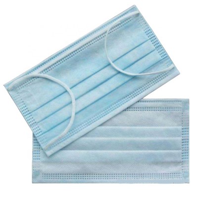 CE Medical filter Melt-blown fabric 3 ply disposable face mask for Hospital use in stock